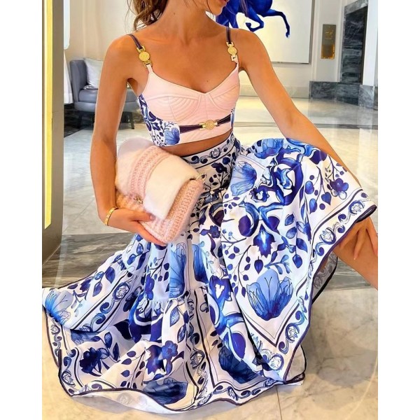 Skirt Large Swing Dress Two-piece Set