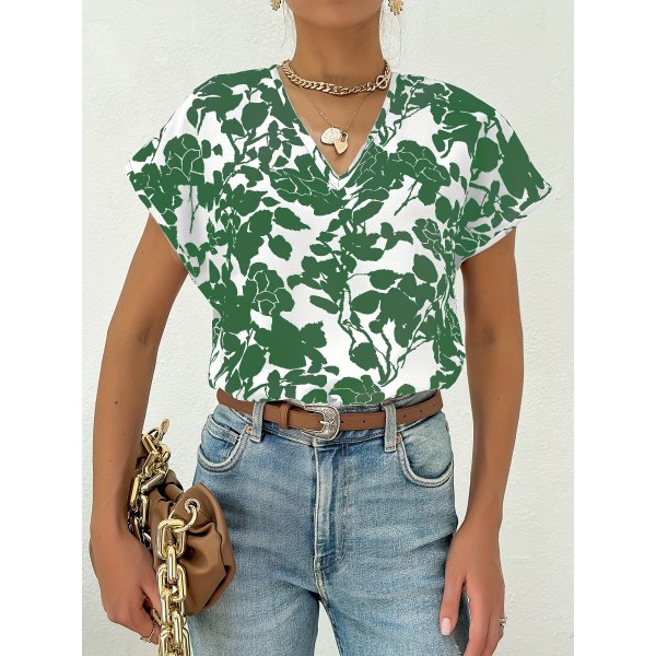 Summer Casual Short Sleeve T-shirt Top Women