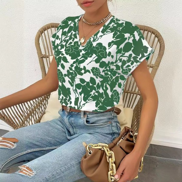 Summer Casual Short Sleeve T-shirt Top Women