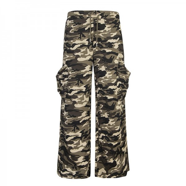 Sports Loose Camouflage Pants Women