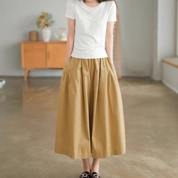 Versatile Casual Pants Loose-fitting Capri Pants For Women