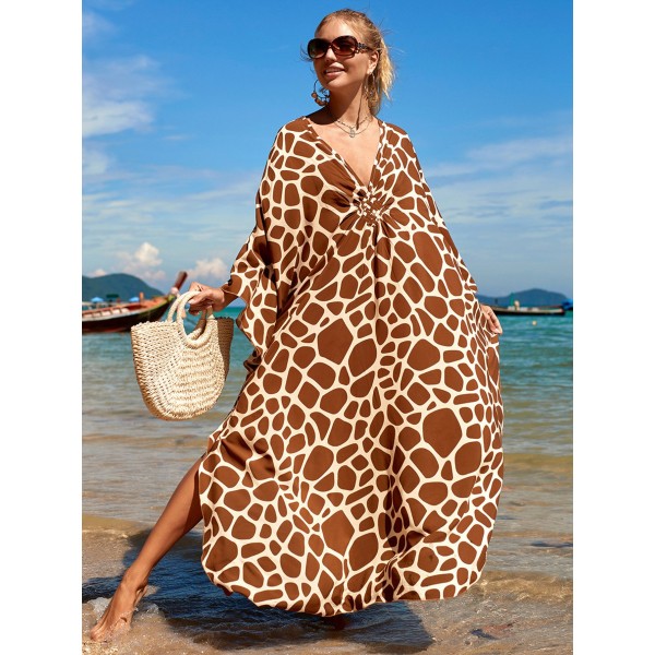 Seaside Vacation Sun Protection Long Dress Bikini Blouse Swimsuit Outwear Women