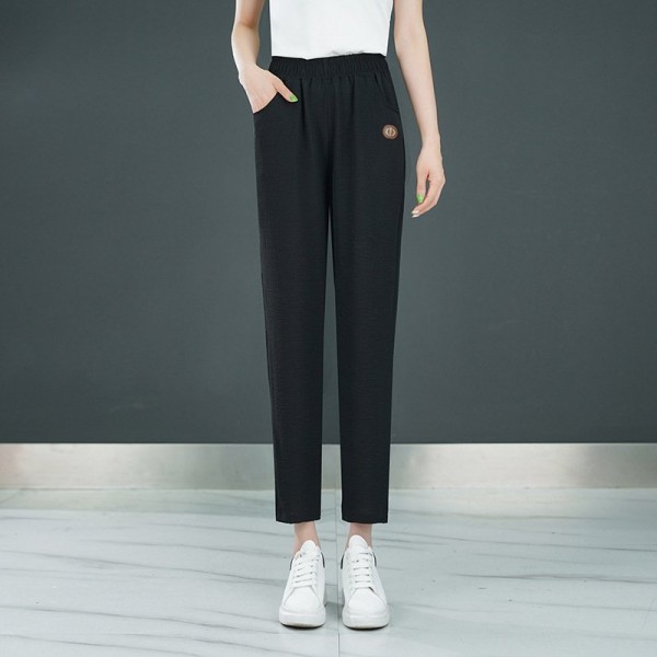 Women's Slim All-matching Straight Thin Cropped Pants