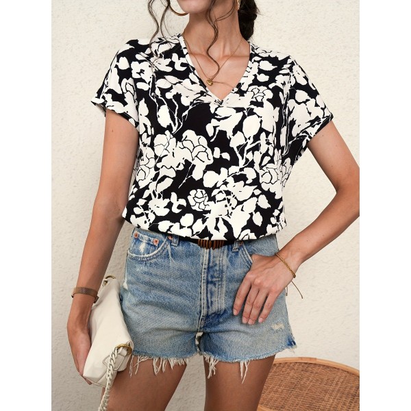 Summer Casual Short Sleeve T-shirt Top Women